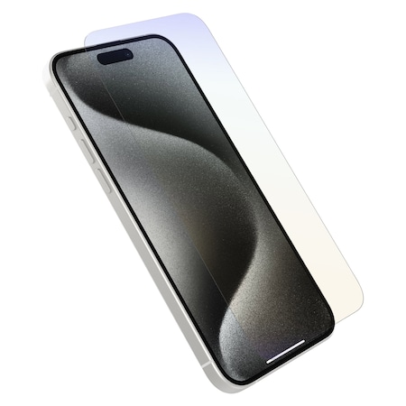 Otterbox Premium Pro Glass Antimicrobial Blue Light Screen Protector For Apple Iphone 15 Pro Max , Clear 77-93990